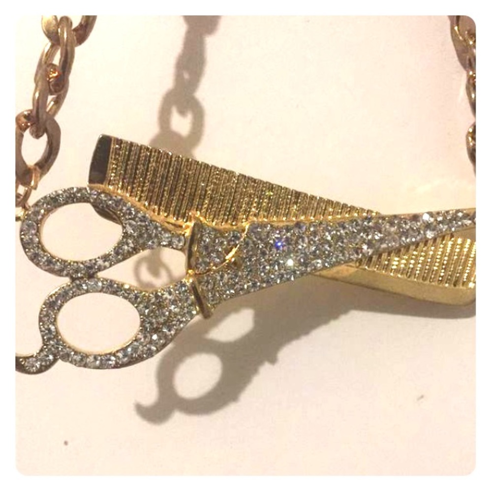 Comb and brush hairstylist bling